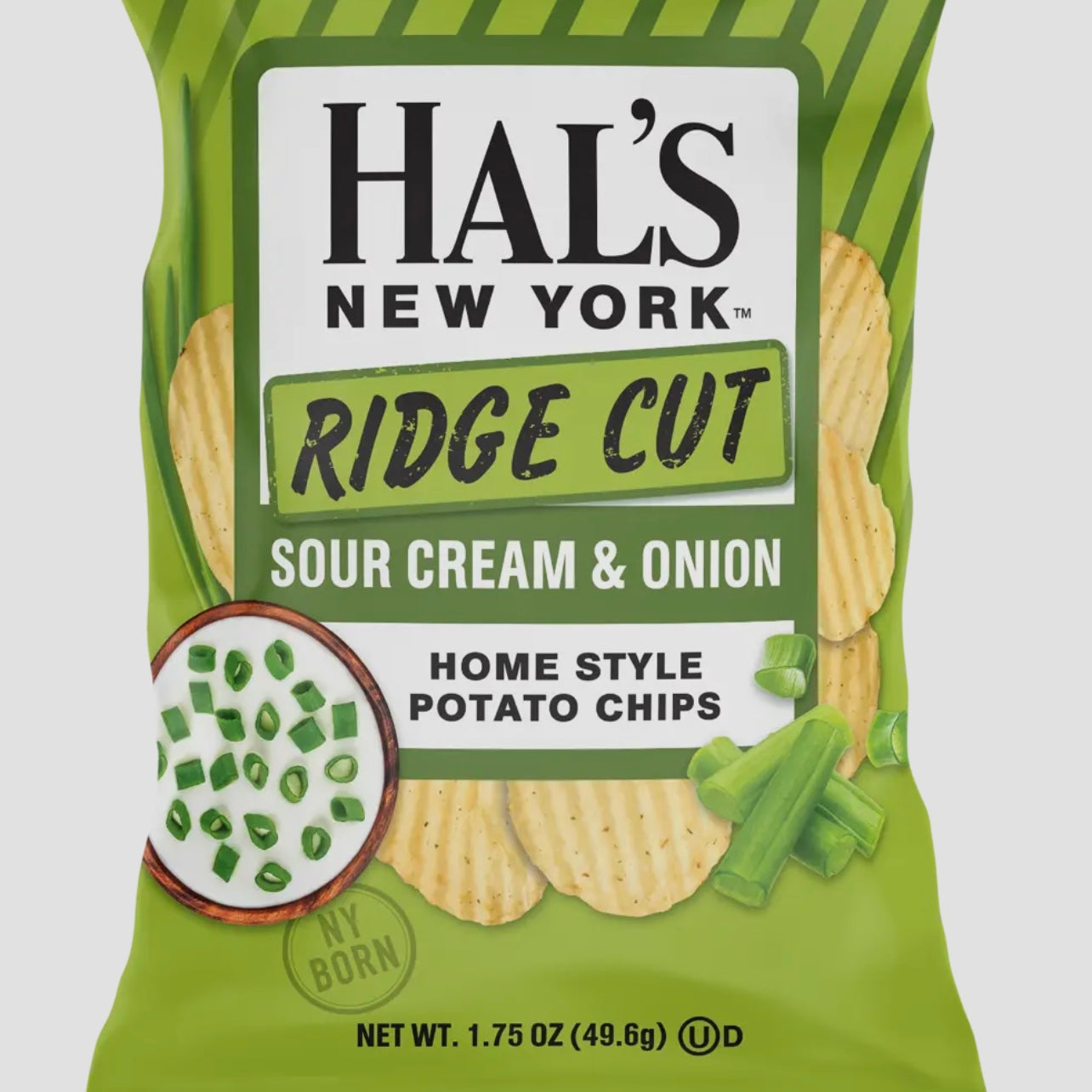 Hal's New York Ridge Cut Sour Cream & Onion Chips